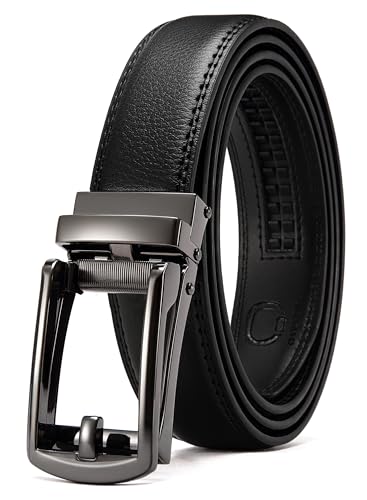 CHAOREN Mens Dress Belt - 1 1/4″ Leather Ratchet Belt Comfort Click